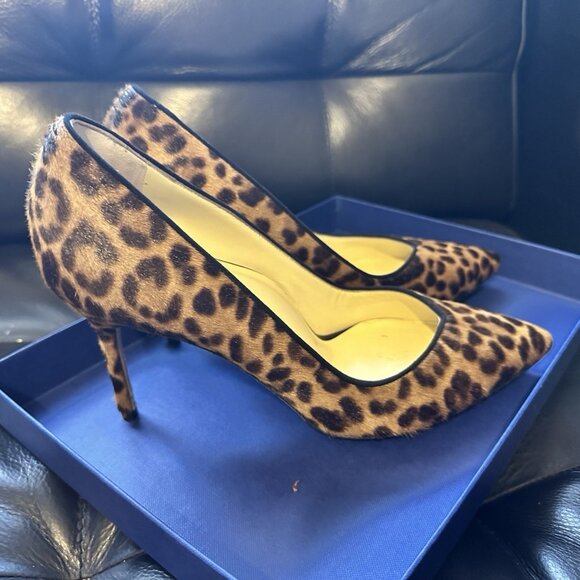 Sarah Flint Perfect Pump 85 Chocolate Leopard Hair - Picture 2 of 6